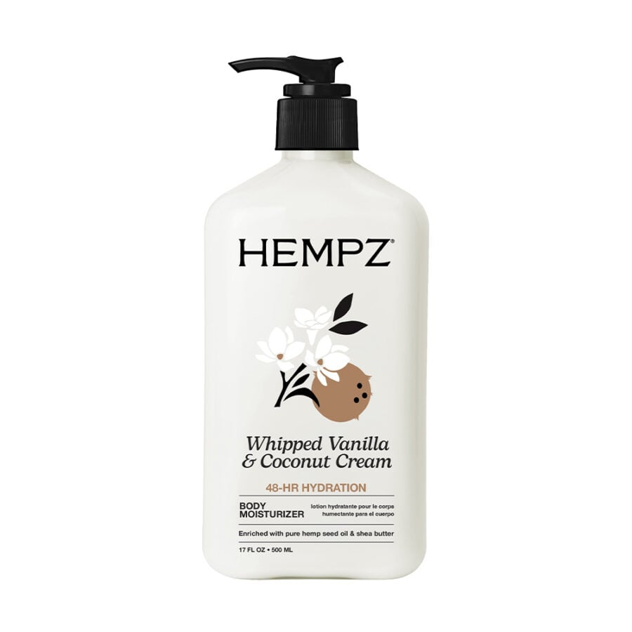 Hempz Whipped Vanilla Coconut Cream Herbal Body Moisturizer (17oz